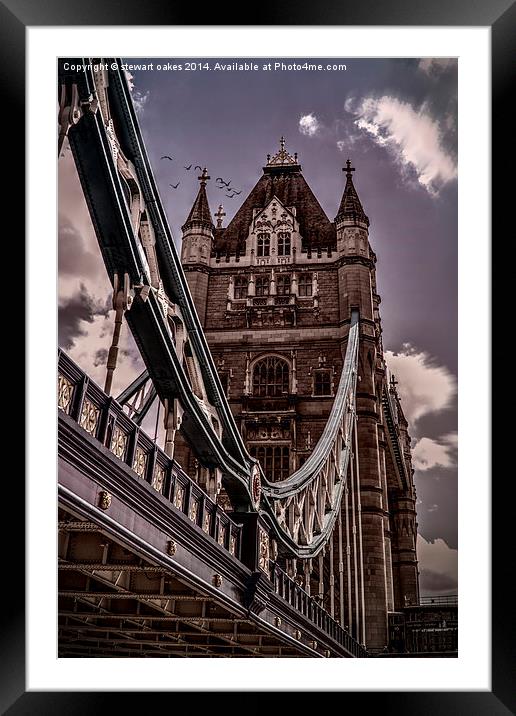 Tower Bridge London Framed Mounted Print by stewart oakes