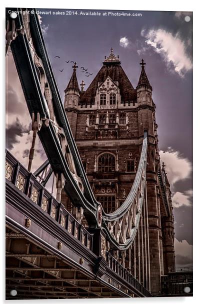 Tower Bridge London Acrylic by stewart oakes