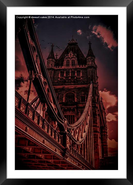 Tower Bridge London Framed Mounted Print by stewart oakes