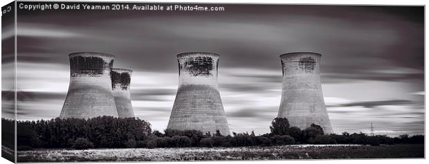 Cooling Towers before they fell Canvas Print by David Yeaman