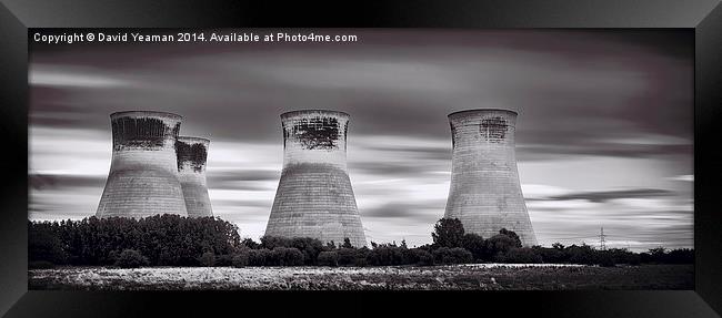 Cooling Towers before they fell Framed Print by David Yeaman