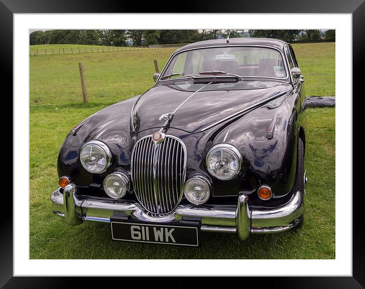 Jaguar Mk2 3.8 Litre. Framed Mounted Print by Tommy Dickson