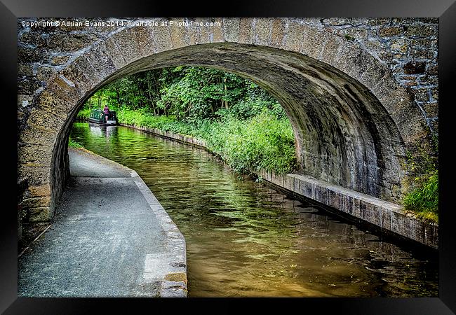Canal Bridge Llangollen Framed Print by Adrian Evans