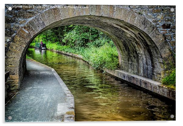 Canal Bridge Llangollen Acrylic by Adrian Evans