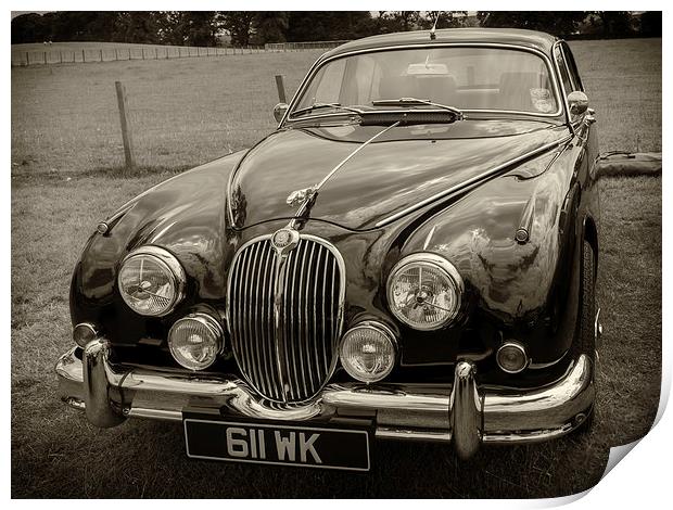 The Timeless Elegance of the Jaguar Mk2 Print by Tommy Dickson