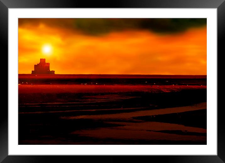 World War II Sunset Framed Mounted Print by Daves Photography