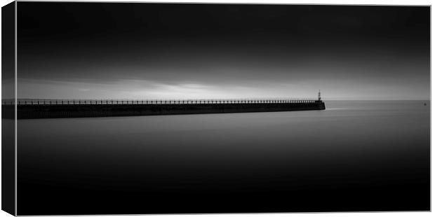East pier Swansea Canvas Print by Leighton Collins