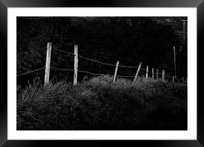 Rickety old fence Framed Mounted Print by Leighton Collins