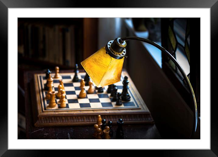 chess board Framed Mounted Print by Leighton Collins