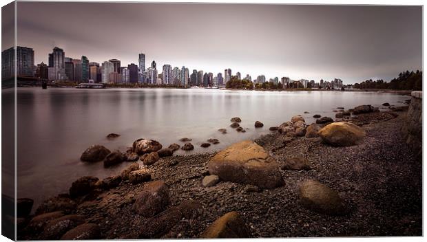 Vancouver harbour Stanley park Canvas Print by Leighton Collins