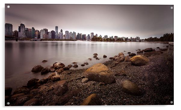 Vancouver harbour Stanley park Acrylic by Leighton Collins