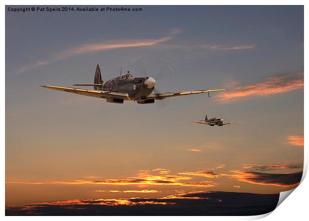 Spitfire - Mission Complete Print by Pat Speirs