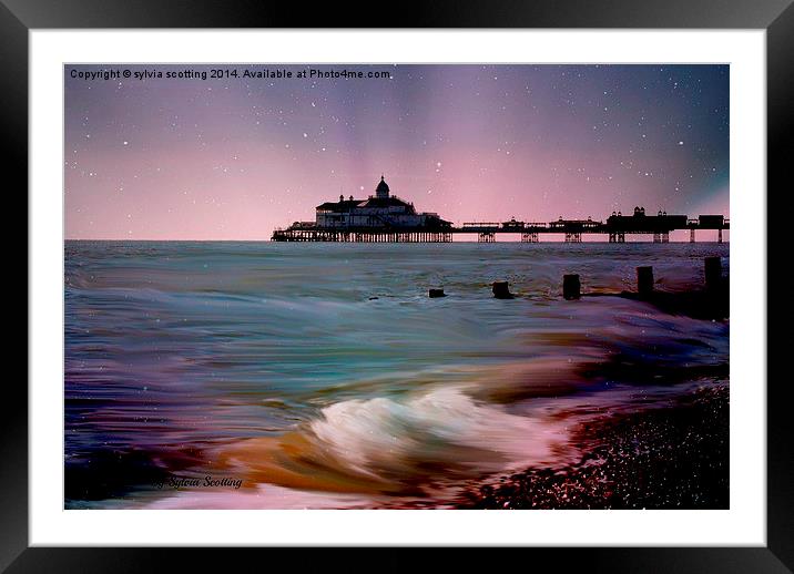 EASTBOURNE PIER Framed Mounted Print by sylvia scotting