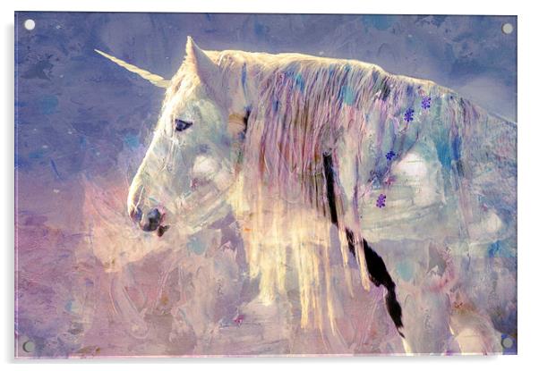 The Unicorn Acrylic by Dawn Cox