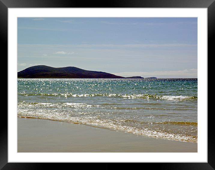 sparkling sea Framed Mounted Print by malcolm maclean
