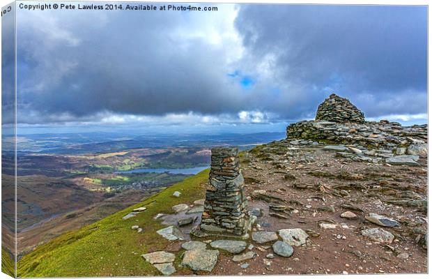 View From Coniston Old man Canvas Print by Pete Lawless