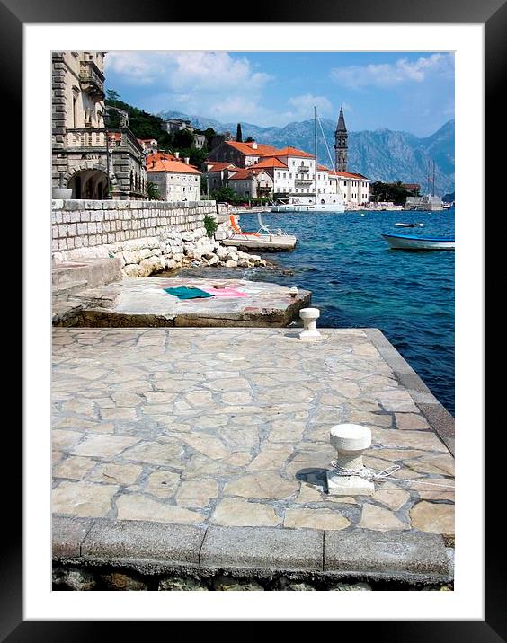The Bay of Kotor Framed Mounted Print by Steve Falla