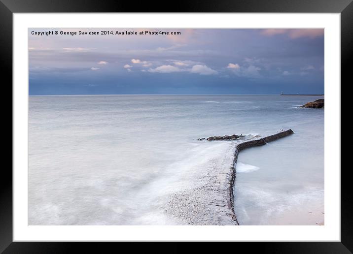 Light Seas Framed Mounted Print by George Davidson