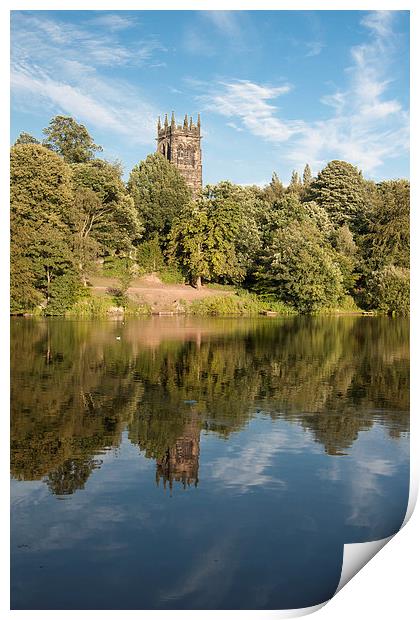 St. Marys Reflected Print by Sean Wareing