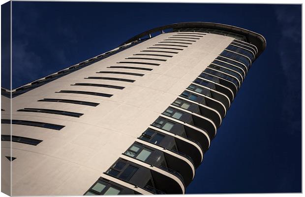 Meridian tower Swansea Canvas Print by Leighton Collins