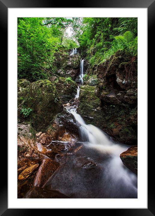 Little Fawn Waterfall Framed Mounted Print by Sam Smith