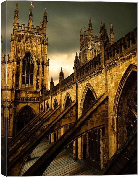 York Minster Canvas Print by Alison Ward