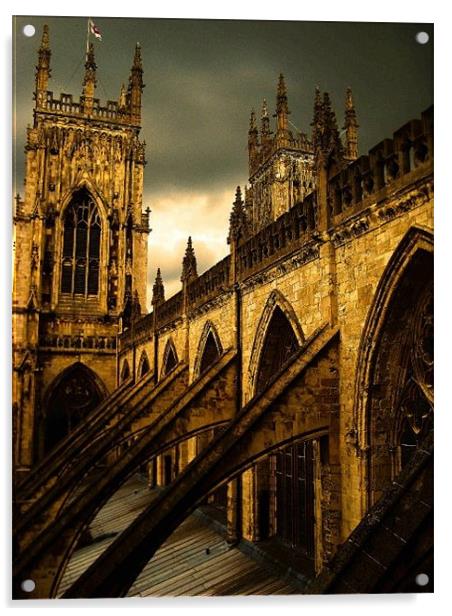 York Minster Acrylic by Alison Ward