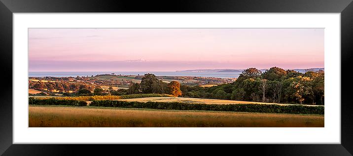 Devons Panoramic Coast Framed Mounted Print by Dave Rowlatt