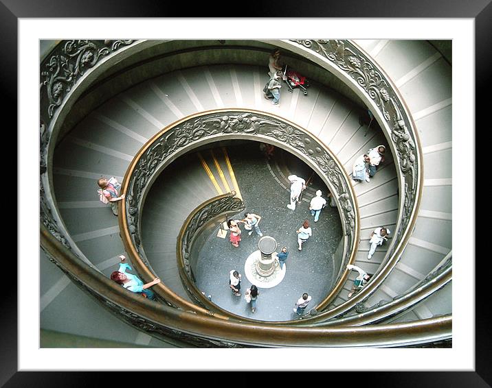Vatican Staircase Framed Mounted Print by Alison Ward