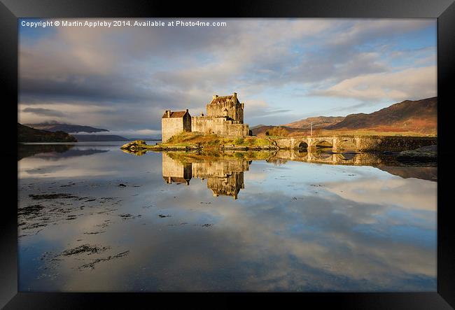 Eilean Donan Castle Sunrise Framed Print by Martin Appleby