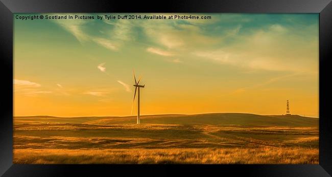 Turbine at Whitelee Wind Farm Framed Print by Tylie Duff Photo Art