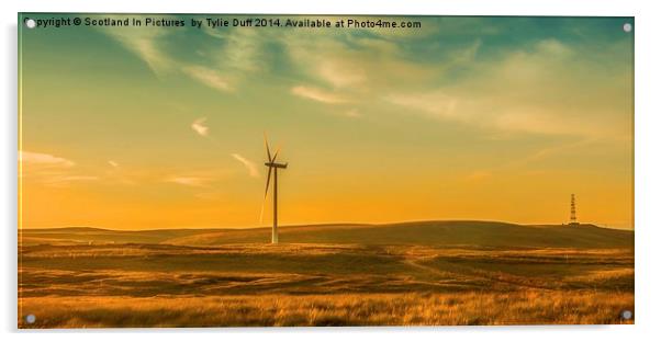 Turbine at Whitelee Wind Farm Acrylic by Tylie Duff Photo Art