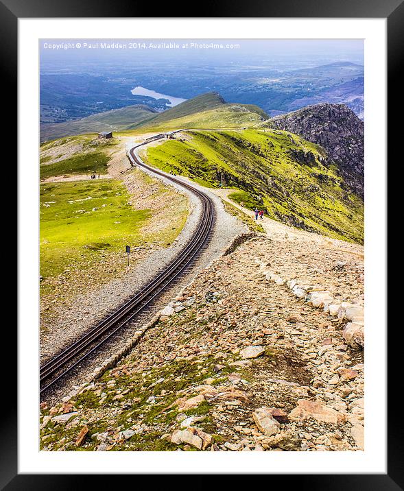 Snowdon Mountain Railway Framed Mounted Print by Paul Madden