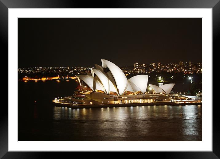 Sydney Sky Framed Mounted Print by Adam Levy