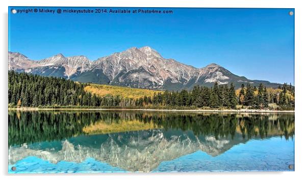 Patricia Lake Acrylic by rawshutterbug 