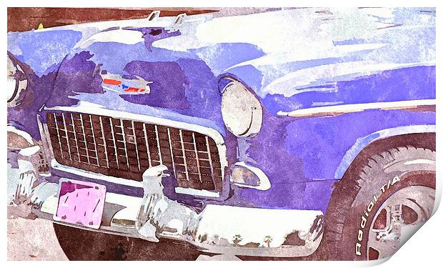 heavy chevy..baby! Print by dale rys (LP)