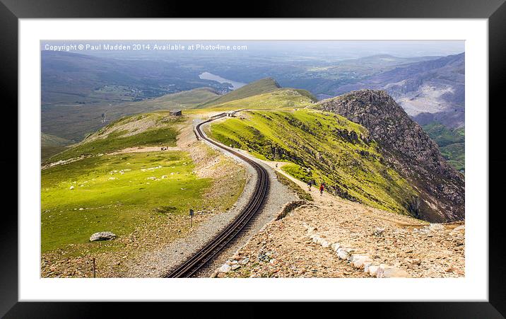 Welsh Mountain Railway Framed Mounted Print by Paul Madden