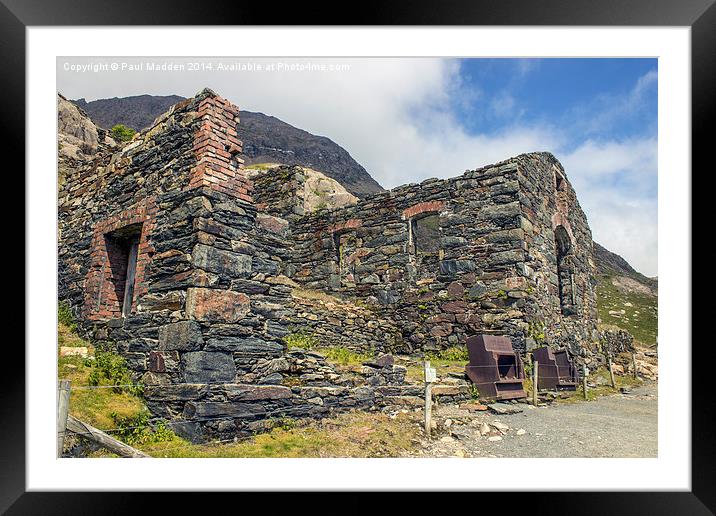 Old Miners Buildings Framed Mounted Print by Paul Madden