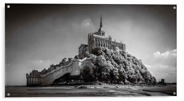 Mont St Michel, France Acrylic by Mark Llewellyn