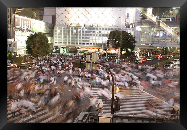 Shibuya Crossing Framed Print by Adam Levy