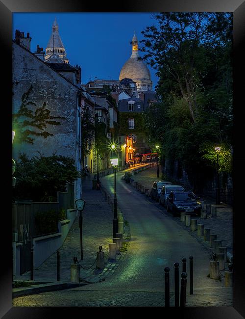 Montmartre Sundown, Paris, France Framed Print by Mark Llewellyn