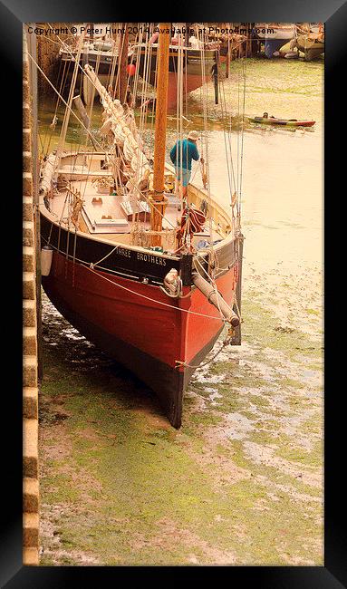 Waiting For The Tide Framed Print by Peter F Hunt