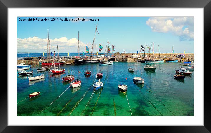 A Sunny Day In Mousehole Framed Mounted Print by Peter F Hunt