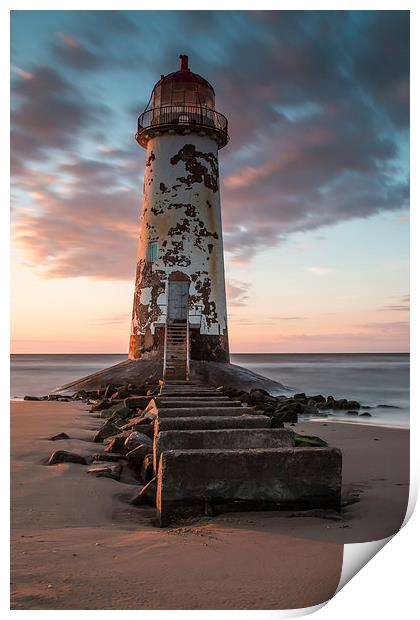 Talacre lighthouse Print by Paul Farrell Photography