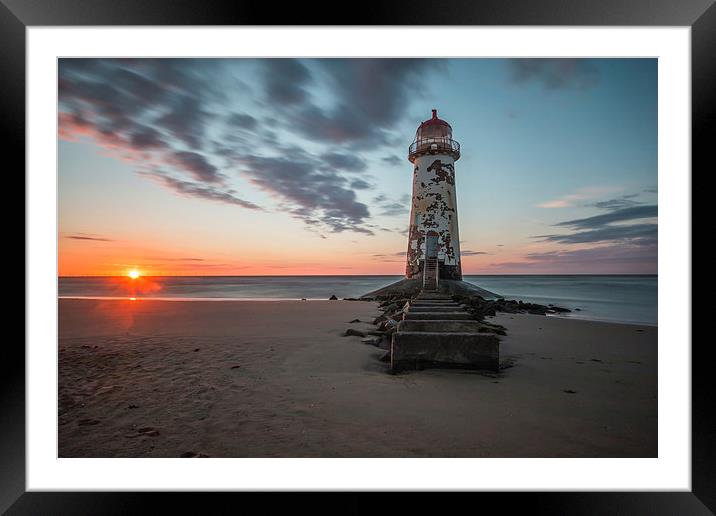 Talacre sunset Framed Mounted Print by Paul Farrell Photography