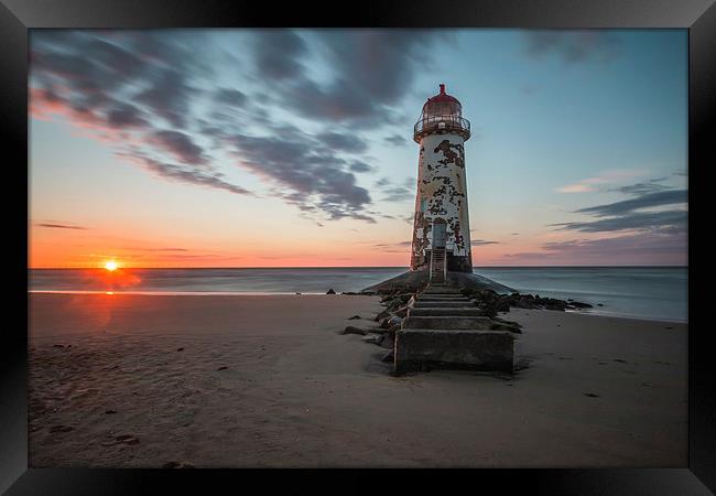 Talacre sunset Framed Print by Paul Farrell Photography
