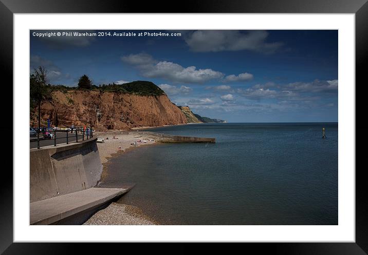  Jurassic Sidmouth Framed Mounted Print by Phil Wareham