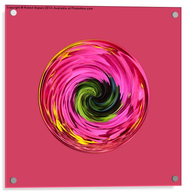  Twirl globe Acrylic by Robert Gipson