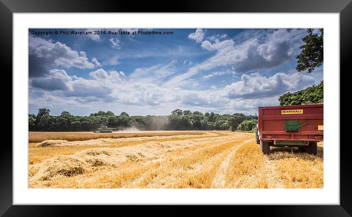  Harvest Time Framed Mounted Print by Phil Wareham
