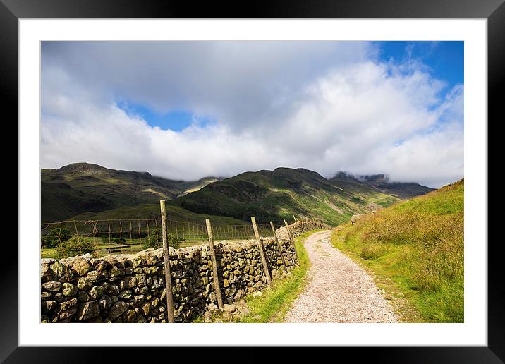  Into the Mountains, Scafell Pike Framed Mounted Print by Gregory Culley